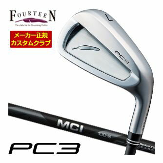 [SALE価格] フォーティーン 2024 PC-3 アイアン フジクラ MCI BLACK 60 / 80 / 100 シャフト 単品[＃5、＃6、＃7、＃8、＃9、PW] 特注カスタムクラブ