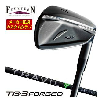 Rakuten - フォーティーン Fourteen TB-3 フォージド FORGED アイアン ダイヤモンドブラックサテン仕上げ フジクラ TRAVIL IRON シャフト 4本セット[＃7-P] 特注カスタムクラブ