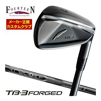 Rakuten - フォーティーン Fourteen TB-3 フォージド FORGED アイアン ダイヤモンドブラックサテン仕上げ USTマミヤ アッタス Recoil DART シャフト 単品[＃5、＃6、＃7、＃8、＃9、PW] 特注カスタムクラブ