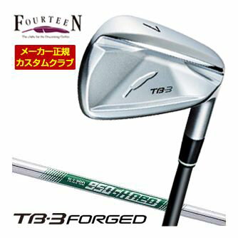 世界で一番やさしい単一素材構造の軟鉄鍛造アイアンを作りたかった。Fourteen 2025NEW TB3 FORGED フォーティーン ザ TB-3 フォージド Fourteen TB3 フォージド 5番アイアン 6番アイアン 7番アイアン 8番アイアン 9番アイアン ピッチングウェッジ 23度 26度 30度 34度 38度 42度 NSPRO 950GH NEO ネオメーカー希望小売価格はメーカーカタログに基づいて掲載しています。フォーティーン 2025NEW TB-3 Forged アイアン 特注カスタムクラブ ▲標準シャフト装着時スペック（参考スペック）▲ こちらのモデルは2025年11月7日発売開始予定モデルとなります。 長さ、バランス指定について 標準長さをご指定の場合は、メーカー規定の長さになります。 ±0.5インチの範囲で無料対応可能です。 標準バランスご希望の場合は、メーカー推奨バランスになります。 ご希望のバランス・長さをご指定の場合は、バランスをコメント欄にご記入下さい。 バランスは1ポイント刻みでの対応となります。 0.5ポイント刻みのご指定はメーカーにてお受け致しかねます。 ヘッド・シャフト重量により、お客様のご希望のスペックに添えない場合が御座います。 その際は、当方よりメールにてご連絡致します。 グリップについて