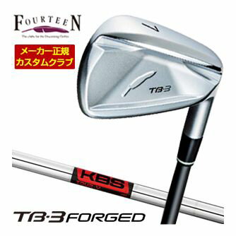 フォーティーン TB-3 フォージド アイアン KBS TOUR V シャフト 4本セット[＃7-P] 特注カスタムクラブ