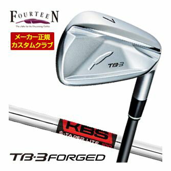 FOURTEEN - 特注カスタムクラブ フォーティーン 2025NEW TB-3 FORGED アイアン KBS TOUR S-TAPER LITE シャフト 4本セット[＃7-P]