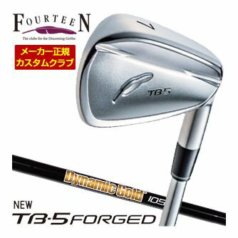 FOURTEEN - 特注カスタムクラブ フォーティーン 2025NEW TB-5 FORGED アイアン DG105 ONYX BLACK シャフト 単品[＃5、＃6、＃7、＃8、＃9、PW]