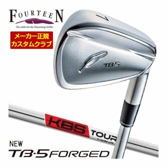 樂天商城 - 特注カスタムクラブ フォーティーン 2025NEW TB-5 FORGED アイアン KBS TOUR C-TAPER LITE シャフト 4本セット[＃7-P]