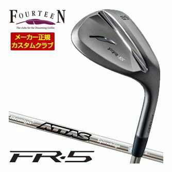 Rakuten - 特注カスタムクラブ フォーティーン FR-5 ウエッジ ダイヤモンドブラックサテン仕上げ USTマミヤ アッタス SPINWEDGE シャフト