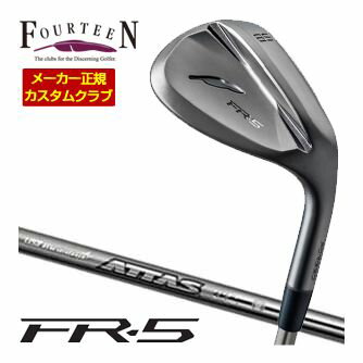 樂天商城 - 特注カスタムクラブ フォーティーン FR-5 ウエッジ ダイヤモンドブラックサテン仕上げ USTマミヤ アッタス アイアン 10 シャフト
