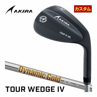 [SALE価格] アキラ ツアーウエッジ4 ブラックPVD仕上げ ダイナミックゴールド 105 シャフト 特注カスタムクラブ