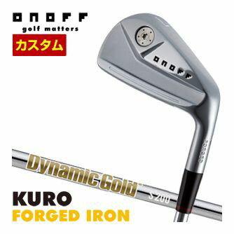 オノフ　2024　KURO　FORGED　アイアン　4本セット[＃7-P]　ダイナミックゴールド　HT　シャフト　ウエイト調整グリップ仕様　特注カスタムクラブ 1