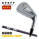 [SALE価格]　オノフ　2024　KURO　FORGED　アイアン　4本セット[＃7-P]　ONOFF　LP-423I　シャフト　ウエイト調整グリップ仕様　特注カスタムクラブ