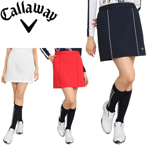 キャロウェイ レディース ゴルフウェア 星柄ジャガード スウェット スカート C22228204 SS-LL [即納]