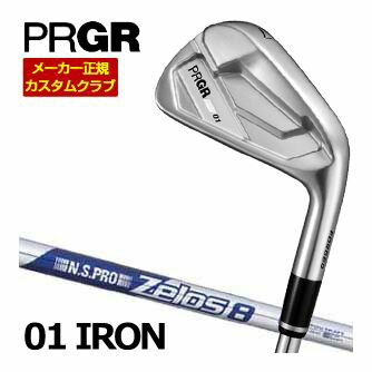 樂天商城 - PRGR プロギア 01 アイアン N.S.PRO ZELOS 8 シャフト 4本セット[＃7-PW] 特注カスタムクラブ ゴルフクラブ メンズ アイアン