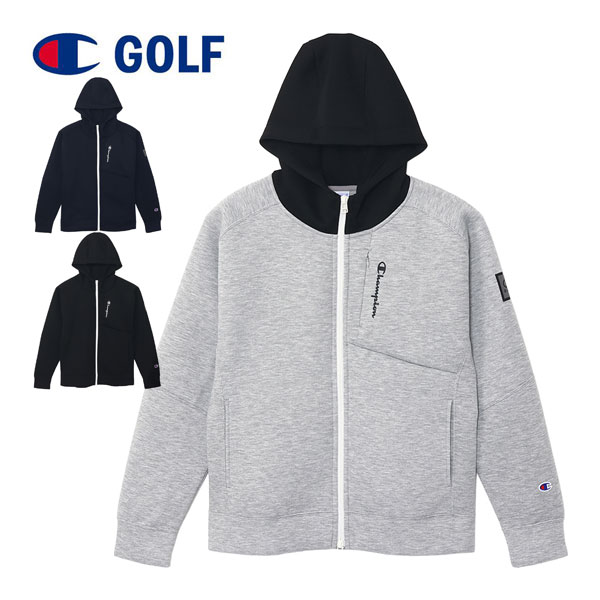 メーカー希望小売価格はメーカーカタログに基づいて掲載しています。champion GOLF ゴルフ おすすめ オススメ ゴルフ用品 男性 メンズ WEAR ウエア ゴルフウエア アパレル 洋服 スポーツ トップス 長袖 長そで パーカー フーディ フード トレーナー スウェット スエット フルジップ ジップアップ 通気 ストレッチ 保温 軽い 軽量 撥水 ラグランスリーブ ダブルジップ Wrap-Air ラップエアー 3層構造 TECH WEAVE テックウィーブ 動きやすい ネイビー グレー ブラック 紺 黒 CH23SSWEAR通気性、ストレッチ性、保温性に優れた三層構造で、飛べるくらい軽い！ 着心地の機能スウェット素材「Wrap-Air（ラップエアー）」を使用した TECH WEAVE（テックウィーブ） 3LS ジップフーデッドスウェットシャツです。 撥水性も備えており、裏面メッシュ構造の軽快感が特長。 肩の動きをスムーズにするラグランスリーブは腕のカーブに沿いやすい計算されたカッティング。 脱ぎ着しやすいダブルジップ仕様もポイントです。 胸に小物を収納できるジップポケットを付けています。 袖にCロゴとChampionのコンビネーションロゴのシリコンワッペン、胸にはChampionロゴをシリコンプリントで入れています。 素材 Tech Weave 3LS Wrap-Air ポリエステル70％、レーヨン25％、ポリウレタン4％、ナイロン1％ サイズ目安 S M L XL 身長(cm) 162-168 167-173 172-178 177-183 胸囲(cm) 85-91 89-95 93-99 97-103 ウエスト(cm) 71-77 75-81 79-85 83-89