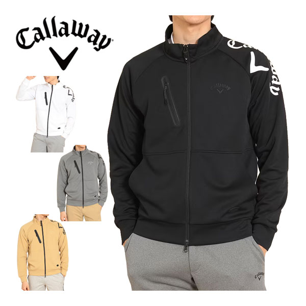 キャロウェイ　メンズ　ゴルフウェア　ダンボール　フルジップ　スウェット　ブルゾン　C23117100　M-3L　【即納】