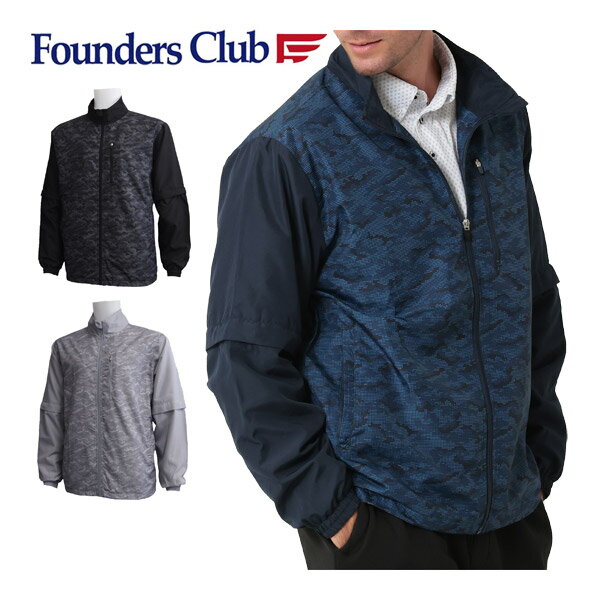 メーカー希望小売価格はメーカーカタログに基づいて掲載しています。FoundersClub ファウンダース クラブ ゴルフ おすすめ オススメ ゴルフ用品 男性 メンズ WEAR ウエア ゴルフウエア アパレル 洋服 長袖 長そで ロングスリーブ アッパー アウター ジャケット 上着 ジップアップ 裏トリコット カモフラ カモフラージュ 迷彩 無地 撥水 黒 ブラック ネイビー グレー FC22FWWEARファウンダースクラブ メンズ ゴルフウエア カモ柄 フルジップ ブルゾン FC-0313W 素材 表地：ポリエステル100％(タフタ) 裏地：ポリエステル100％(トリコット) サイズ目安(cm) M L O 身長 167-173 172-178 177-183 チェスト 87-93 93-99 99-105