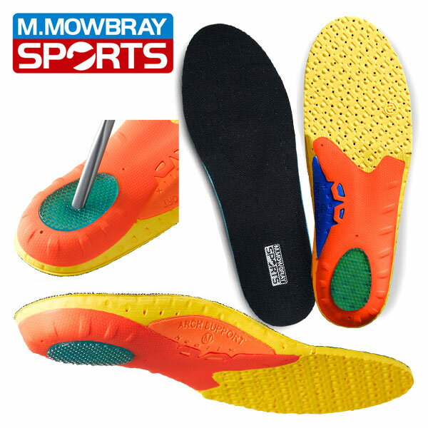 メーカー希望小売価格はメーカーカタログに基づいて掲載しています。M.MOWBRAY SPORT エム・モゥブレイ スポーツ インソール 中敷き 衝撃吸収 体幹安定 高通気 グリップ力アップ アスリート向け ゴルフ ウォッシャブル 低反発クッ...