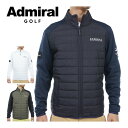 アドミラルゴルフ メンズ ウェア パデッド ハイブリッド フルジップ 中綿 ジャケット ADMA379 M-LL 【即納】