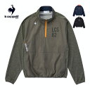 ルコックスポルティフ ゴルフ ストレッチフォーサー ハイブリッド ハーフジップ ミドラー ブルゾン ウェア メンズ 2024年秋冬モデル LG4FSW01M M...
