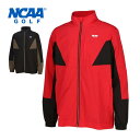 NCAAゴルフ メンズ ウェア ストレッチ 裏メッシュ フルジップ ブルゾン NG1030 M-XL 【即納】