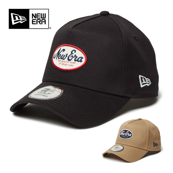 ニューエラ　ゴルフ　キャップ　9FORTY　A-Frame　ストレッチ　コットン　ウォッシャブル　オーバルロゴ　ユニセックス