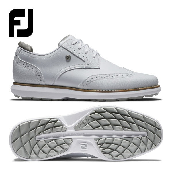 フットジョイ FJ トラディションズ ブルーチャー スパイクレス ゴルフシューズ レディース ウィズ:W