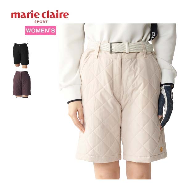 マリクレール marie claire 薄中綿 キュロットパンツ ゴルフウェア レディース 2026年秋冬モデル M-3L 736-325