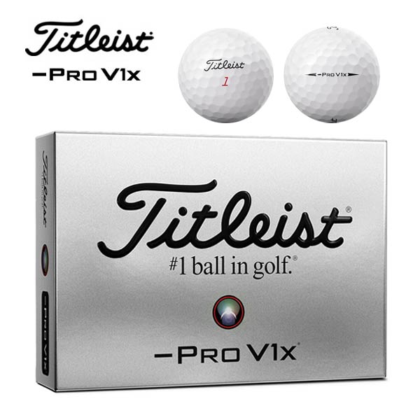 タイトリスト PRO V1x レフトダッシュ ゴルフボール 1ダース [12球入り] 【あす楽対応】