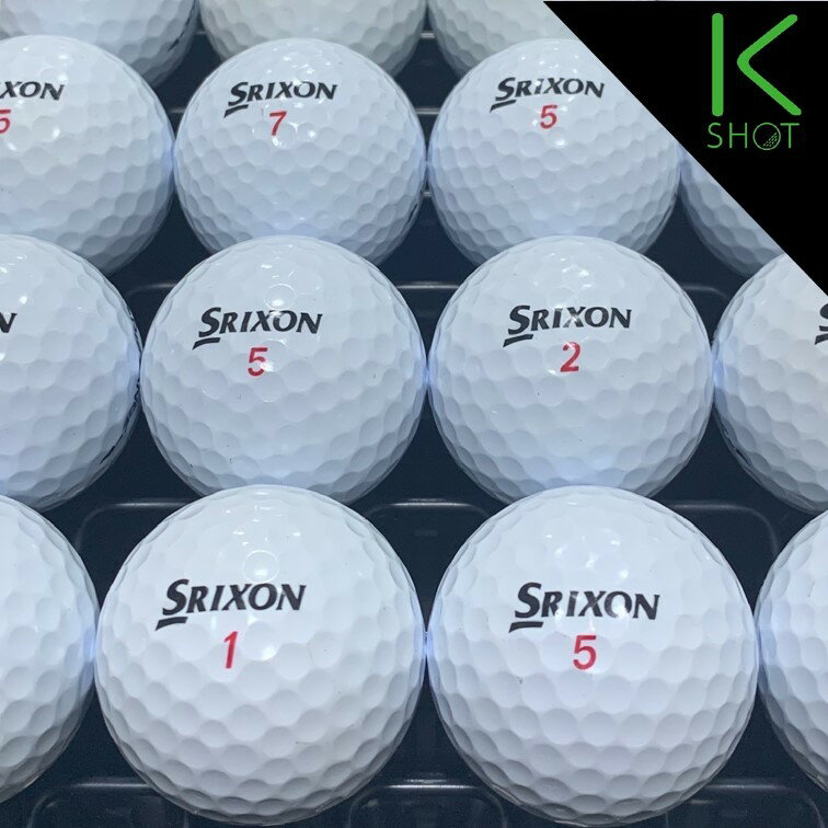 SRIXON　DISTANCE　年式混合　20球　ホワイト　★★★★★【高品質】【送料無料】ゴルフボール　ロストボールスリクソン【中古】