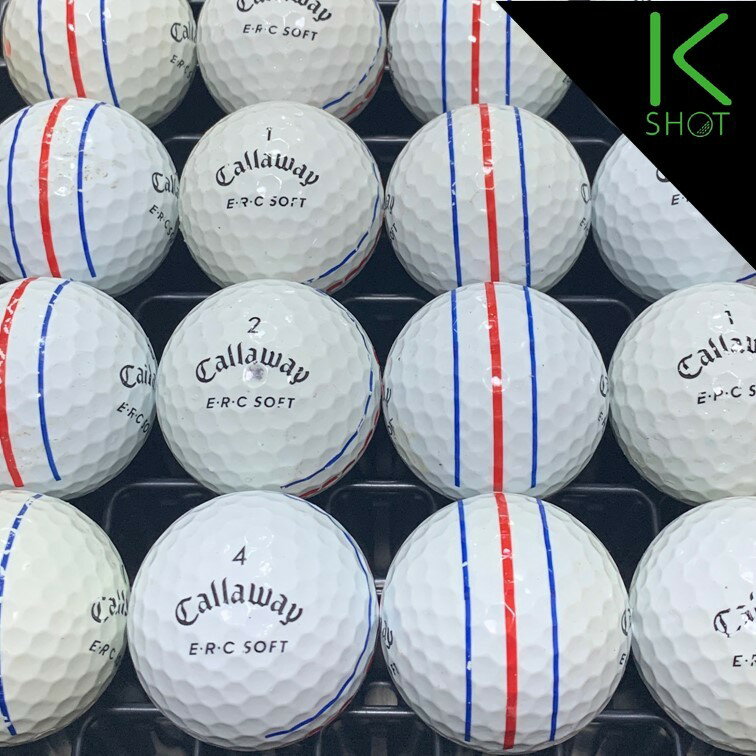 Callaway　ERC　SOFT　TRIPLETRACK　年式混合　20球　ホワイト★★★【良品】【送料無料】　ゴルフボール　ロストボール　キャロウェイ【中古】