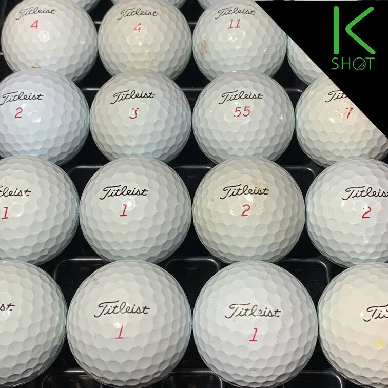 TITLEIST　PROV1X　年式混合　20球　ホワイト　★★★【良品】【送料無料】ゴルフボール　ロストボール　タイトリスト【中古】