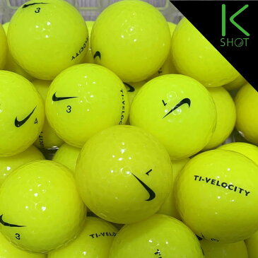 NIKE TI-VELOCITY 15球 イエロー ★★★★★【高品質】【送料無料】ゴルフボール ロストボール ナイキ【中古】