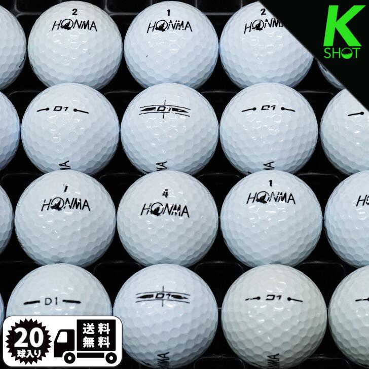 HONMA　D1　年式混合　20球　ホワイト　★★★★★　ゴルフボール　ロストボール　ホンマ