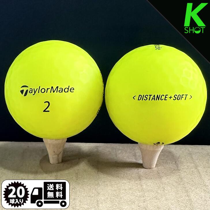 【店内全品P10倍】TaylorMade　Distance+ soft multi　20球　イエローマット★★★★★...