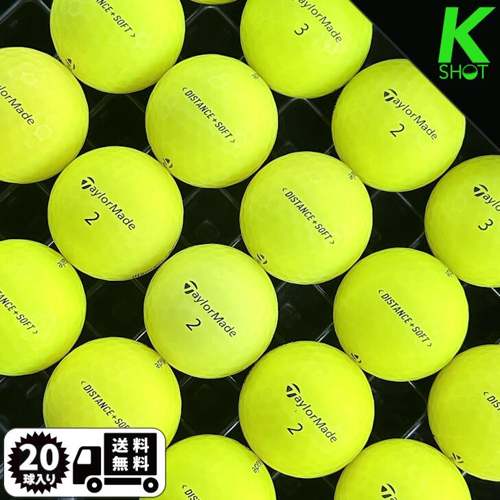 【店内全品P10倍】TaylorMade　Distance+ soft multi　20球　イエローマット★★★★★...