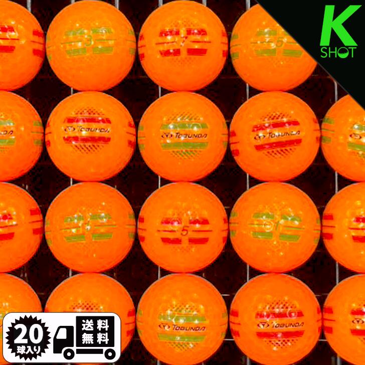 [All items in store 10% off] TOBUNDA Color Golf Balls 20 Balls Orange [High Quality] [Free Shipping] Golf Balls Lost Balls Tobunda [Used]