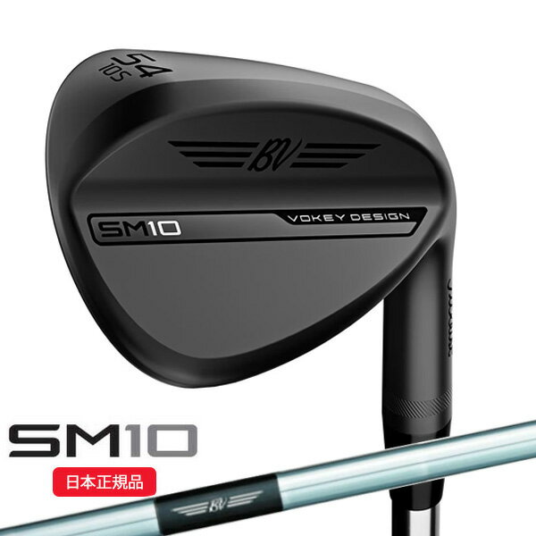 (あす楽対応)タイトリスト(Titleist) ボーケイデザイン SM10 ウェッジ ジェットブラック仕上げ ダイナミックゴールド(WedgeFlex)シャフト 2024年モデル(日本正規品)