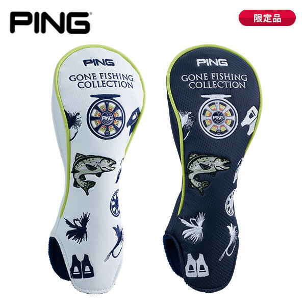 (即納)(限定品)ピンゴルフ GONE FISHING ゴーン フィッシング ヘッドカバー フェアウェイウッド用 HC-N2505 メンズ レディース 2025年秋冬