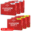 (即納)【3ダースセット】キャロウェイゴルフ クロムソフト (CHROME SOFT )トリプル・トラック ゴルフボール 3ダース(36球) 2024年モデル【...