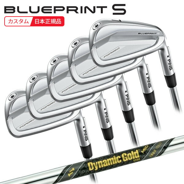 樂天商城 - (ポイント10倍)(特注 納期3-5週)ピンゴルフ ブループリントS(BLUEPRINT-S) アイアンセット(5本 #6-9,Pw) ダイナミックゴールドMID115ツアーイシュー シャフト 2024年モデル (日本正規品)