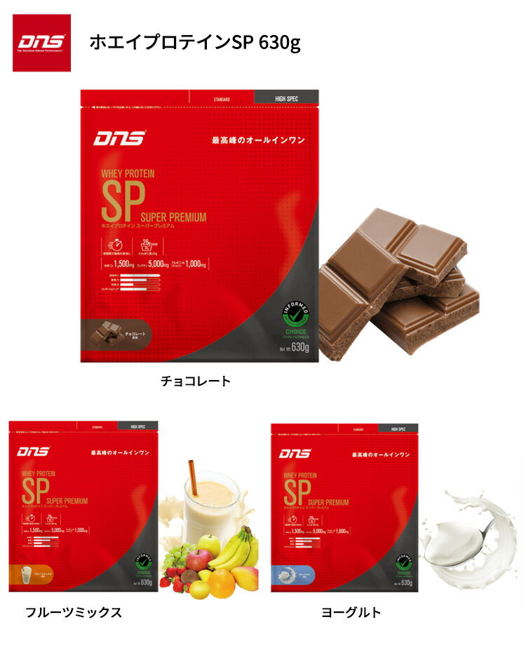 (即納)DNS ディーエヌエス ホエイプロテインSP 630g(チョコレート/ヨーグルト/フル...