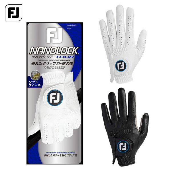 (お届け納期3-5日)フットジョイ ナノロック ツアー ゴルフグローブ FGNT24 左手装着用 メンズ 2025年春夏