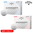 【2ダースセット】キャロウェイ SUPERSOFT SPLATTER (スーパーソフトスプラッター) ゴルフボール 2ダース(24球入り) 2025年モデル(日...