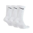 (即納)ナイキ NIKE 3P エブリデイ クッション クルー ソックス (3足組) SX7664 ホワイト/ブラック メンズ レディース サイズ4タイプ【AS...