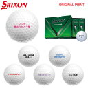 【オリジナルオウンネームプリント(納期5-7日)】ダンロップ SRIXON TRI-STAR5 トライスター5 ゴルフボール 1ダース(12球入)2024年継続...