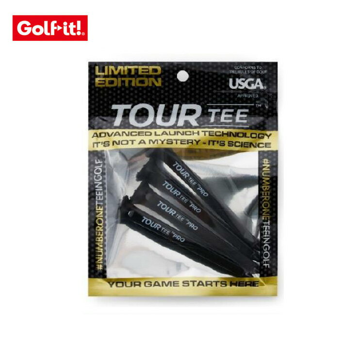 (お届け納期3-5日)ライト LITE ツアーティー プロ Tour Tee PRO ブラックリミテッドエディション 4本入り ロング T-489 (80mm)