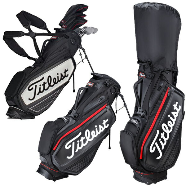 Titleist 2022年 ゴルフバッグ MENS バッグ・キャディ バッグ・メンズ・男性用(GOLFGOODS-BAG-CADDY)(MENS)●プレミアム スタンドバッグ TB20SXSF ツアーモデルのデザインを踏襲したコンパクトスタンドモデル サイズ 9型（47インチ対応） 素材 ポリエステル、ナイロン、PUレザー 重量 2.9kg 原産国 ベトナム バッグ・スタンドバッグ・セルフスタンド・メンズ・男性用(GOLFGOODS-BAG-CADDY-STAND)(MENS)