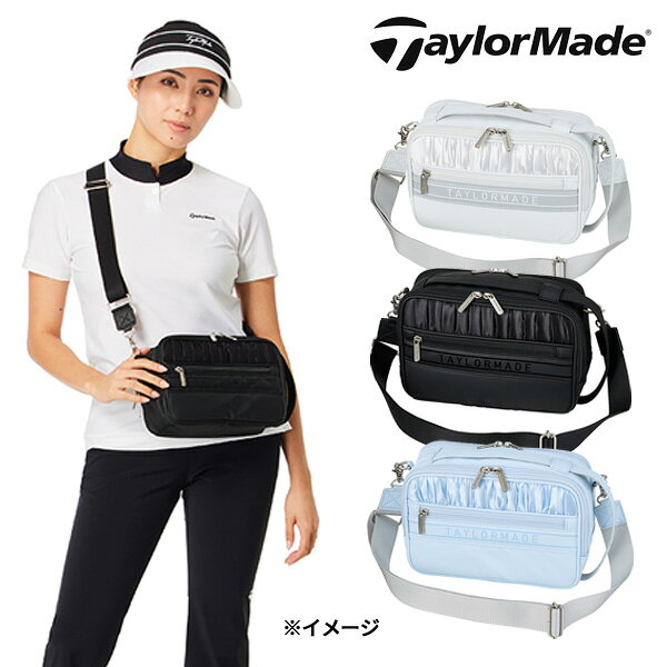 【検索用ワード】 TaylorMade golf テーラーメイド ゴルフ TM pouch ポーチ 小物 アクセサリー ゴルフバッグ 2025 SS 春夏 レディース レディス ウィメンズ ladies women 女性用 @ls@商品名 テーラーメイド ウィルシャー ショルダーポーチ UN767 WILSHIRE SHOULDER POUCH カラー (M13627)ホワイト (M13628)ブラック (M13630)ライトブルー 素材 合成皮革　ポリエステル サイズ L25×W10×H16cm 【検索用ワード】 TaylorMade golf テーラーメイド ゴルフ TM pouch ポーチ 小物 アクセサリー ゴルフバッグ 2025 SS 春夏 レディース レディス ウィメンズ ladies women 女性用 @ls@