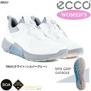 (セール)【レディース】ECCO エコー バイオム ハイブリッド フォー ボア ゴルフシューズ （108213-59021）ホワイト／シルバーグレー その1