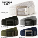 ブリーフィング ゴルフ スクエア バックル メッシュ ベルト(BRG221M01)定番 ゴムベルト