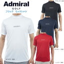 アドミラル ポロシャツ メンズ アドミラル ゴルフ フラッグ モックシャツ（ADMA416）メンズ 半袖シャツ 2024春夏