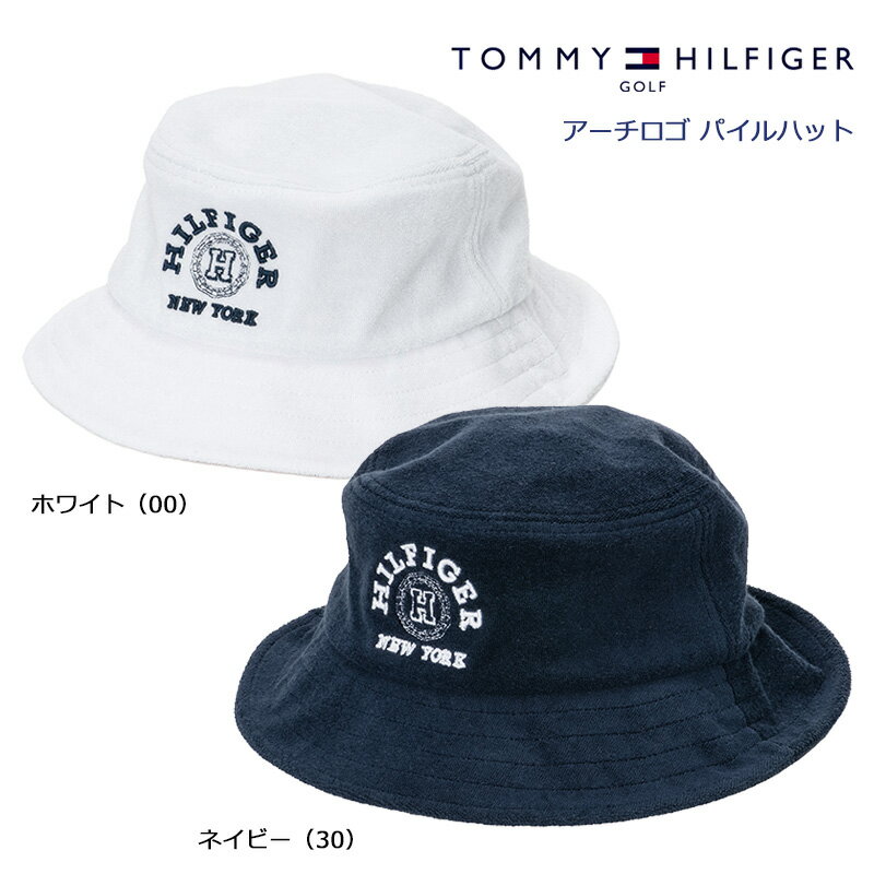 トミーヒルフィガー ゴルフ アーチロゴ パイルハット（THMB4S24）2024春夏 メンズ レディース 帽子 アドベンチャーハット バケットハット